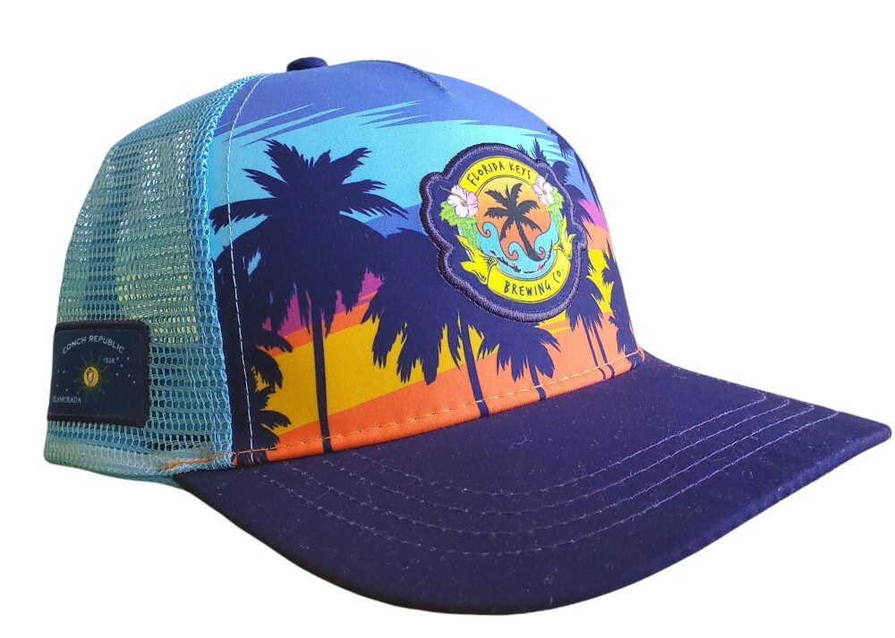 Palm Trucker Hat - Florida Keys Brewing Company