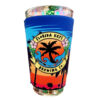 palm sunset pint koozie front