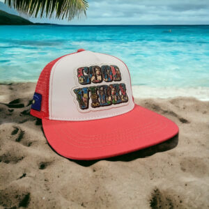 Hat Coral Good Vibes