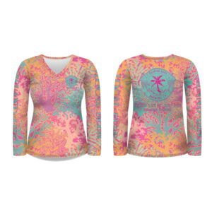 coral long sleeve spf