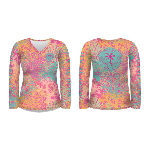 coral long sleeve spf