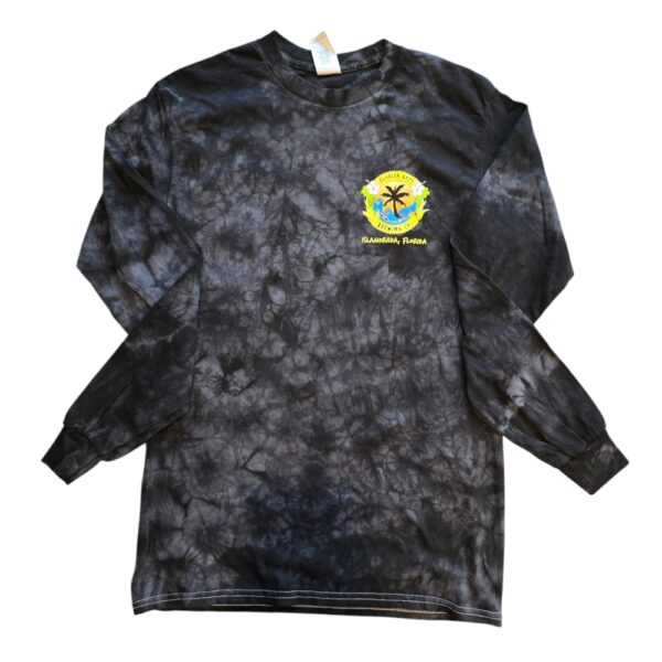 Black TIE Dye Skull LS