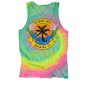 Minty Tie Dye Mens Tank