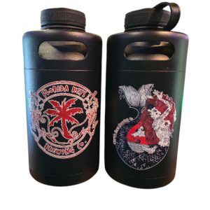 64oz Black Mini Keg Growler