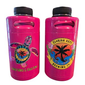 64oz Pink Mini Keg Growler