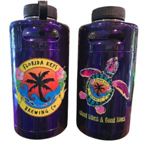 64oz Purple Mini Keg Growler