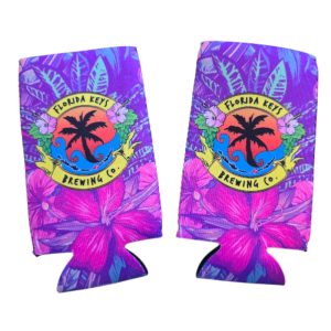Slim Can Koozie Hibiscus