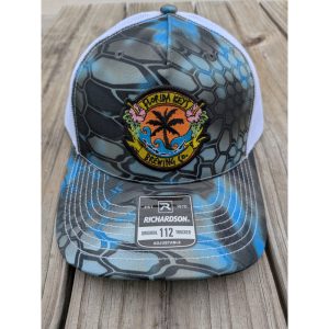 black fish scale hat